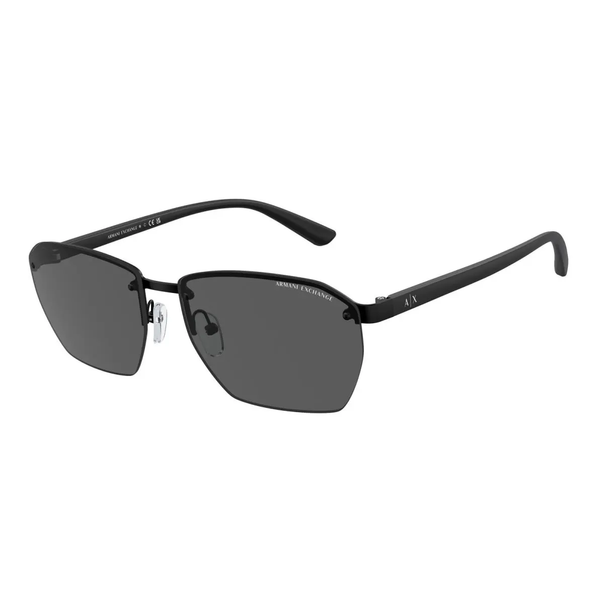 Armani Exchange AX 2048S Matte Black Dark Grey 600087 Sunglasses