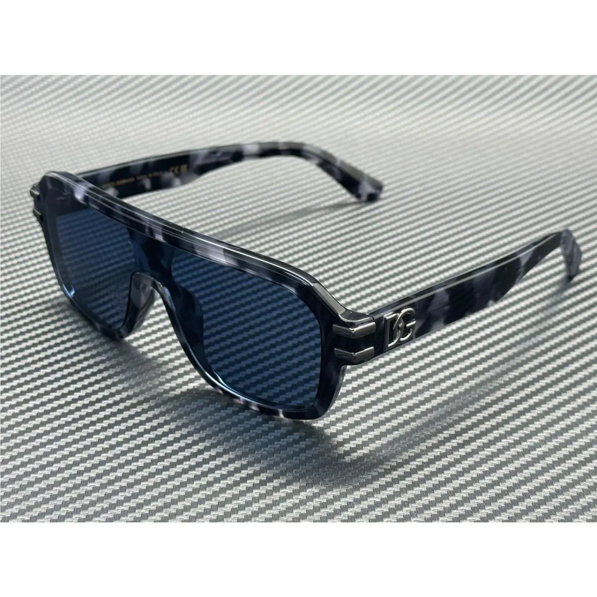 Dolce Gabbana DG4507 3445 1 Grey Havana Grey Men`s 65 mm Sunglasses