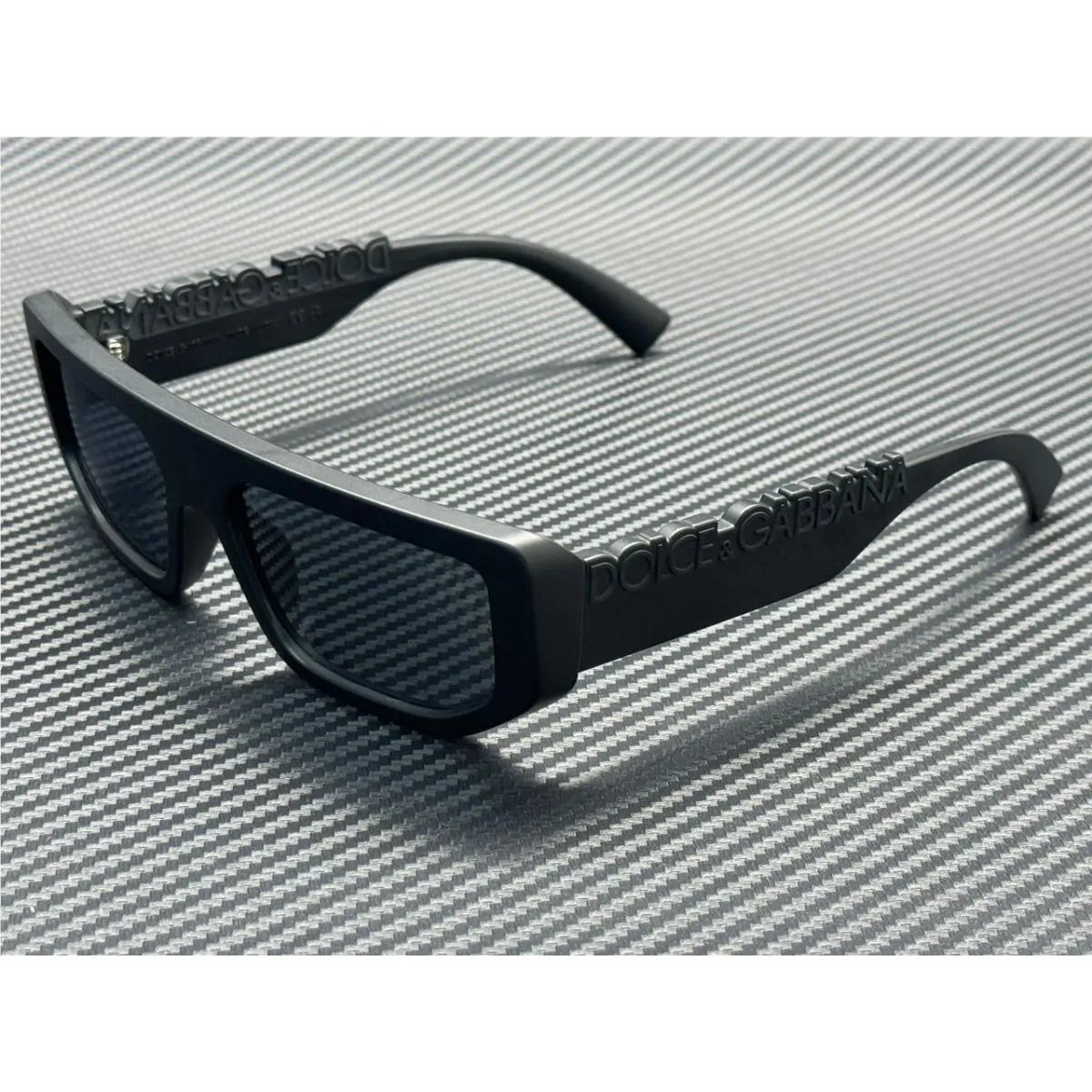 Dolce Gabbana DG6203 25256G Matte Black Grey Mirror Unisex 56 mm Sunglasses