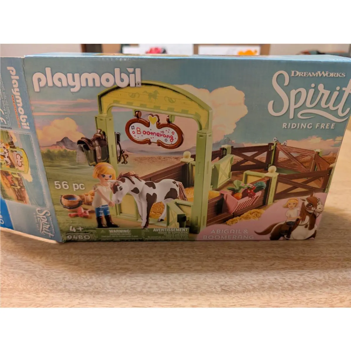 Playmobil Dreamworks Spirit Riding Free Abigail Boomerang Horse Stall Playset