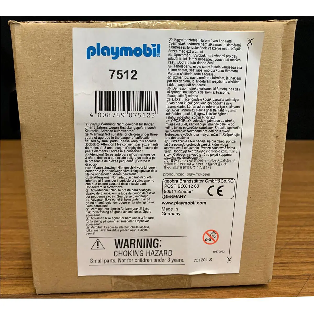 Playmobil 7512 - Roman Galley - Mint in Box - 2010