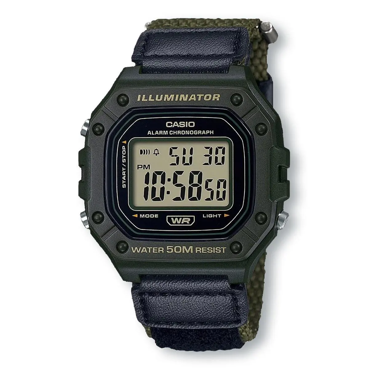 Casio W218HB-3A Large Case Digital Sport Watch Green