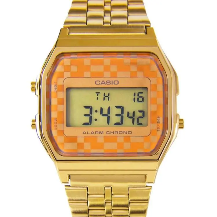 Casio A159WGEA-9A Men`s Vintage Gold Tone Chrongoraph Alarm Lcd Digital Watch