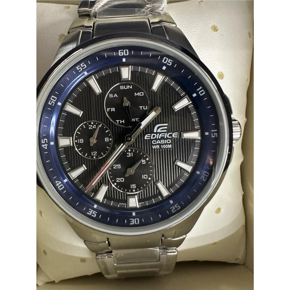 Casio Edifice EF-342D-1A2V Men s 100 Meter Water Resistant Watch