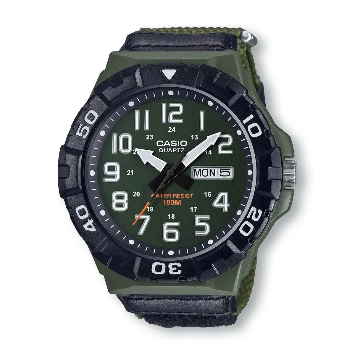 Casio MRW210HB-3B Big Size Diver-style Green Analog Watch