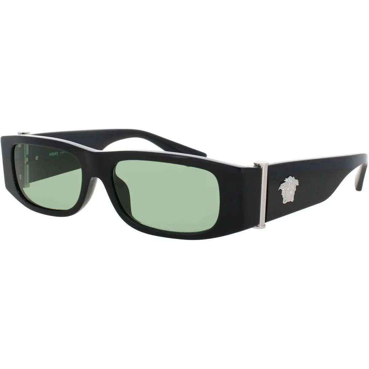 Women`s Sunglasses Black/silver Acetate Full Rim Frame 0VE4476U GB1/2 by Versace