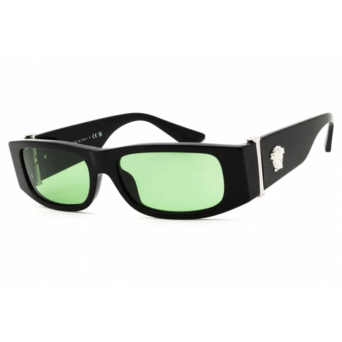 VE4476U GB1 2 Sunglasses Black Frame Green Lenses 55mm by Versace