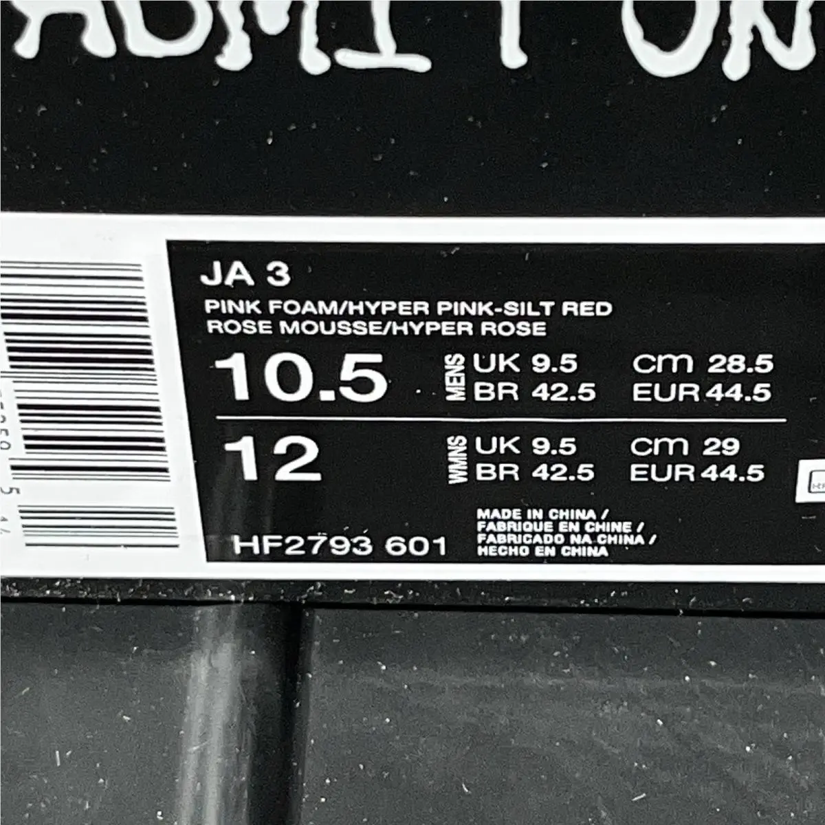 Nike shoes - Nike Ja 3 - HF2793-601 - Pink Foam/Hyper Pink/Silt Red/Sundial 6