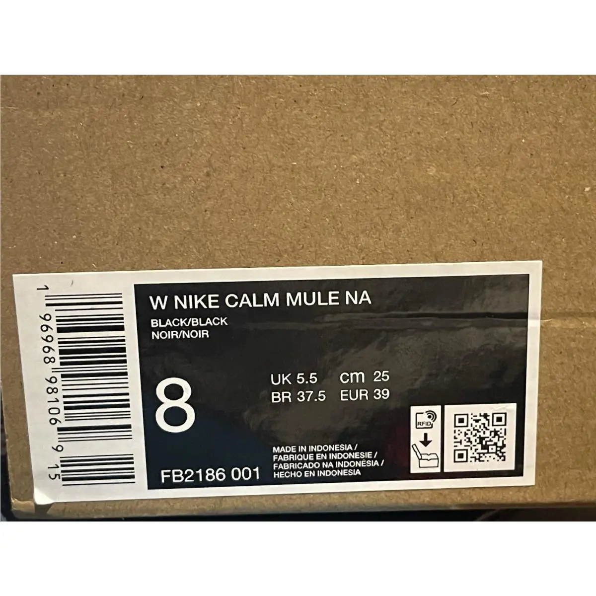 Nike shoes - Nike Women’s Calm Mule NA - FB2186-001 - Black (UPC: 0196968981069) 5