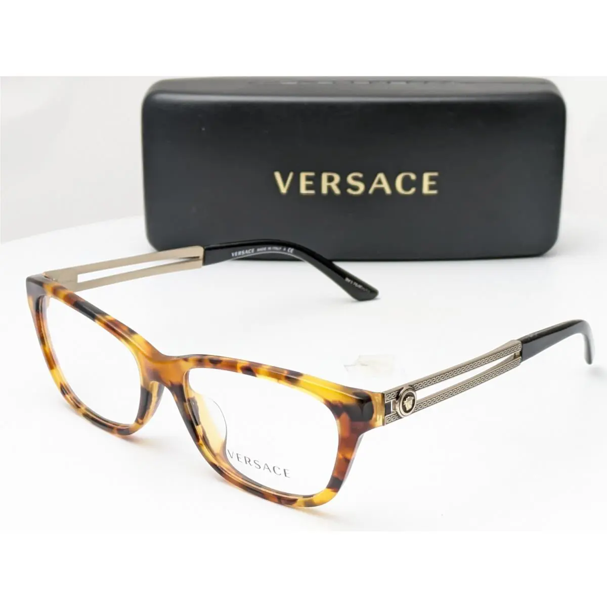 Versace VE3220-A 5119 Cateye Havana Women`s Eyeglasses Frames 54-16-140