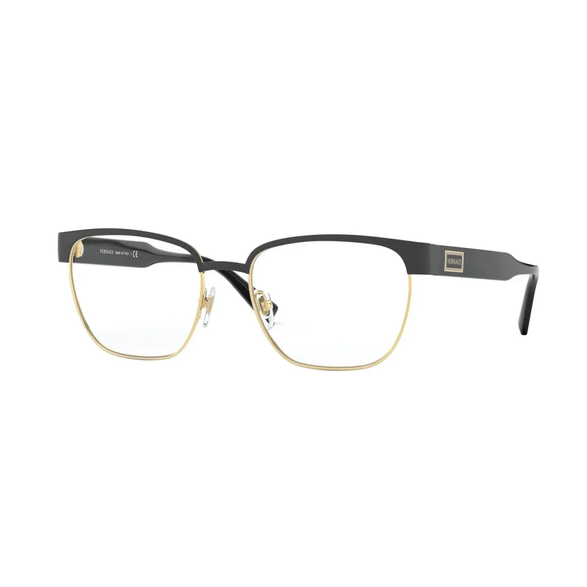 Versace VE 1264 Matte Black Gold 1436 Eyeglasses