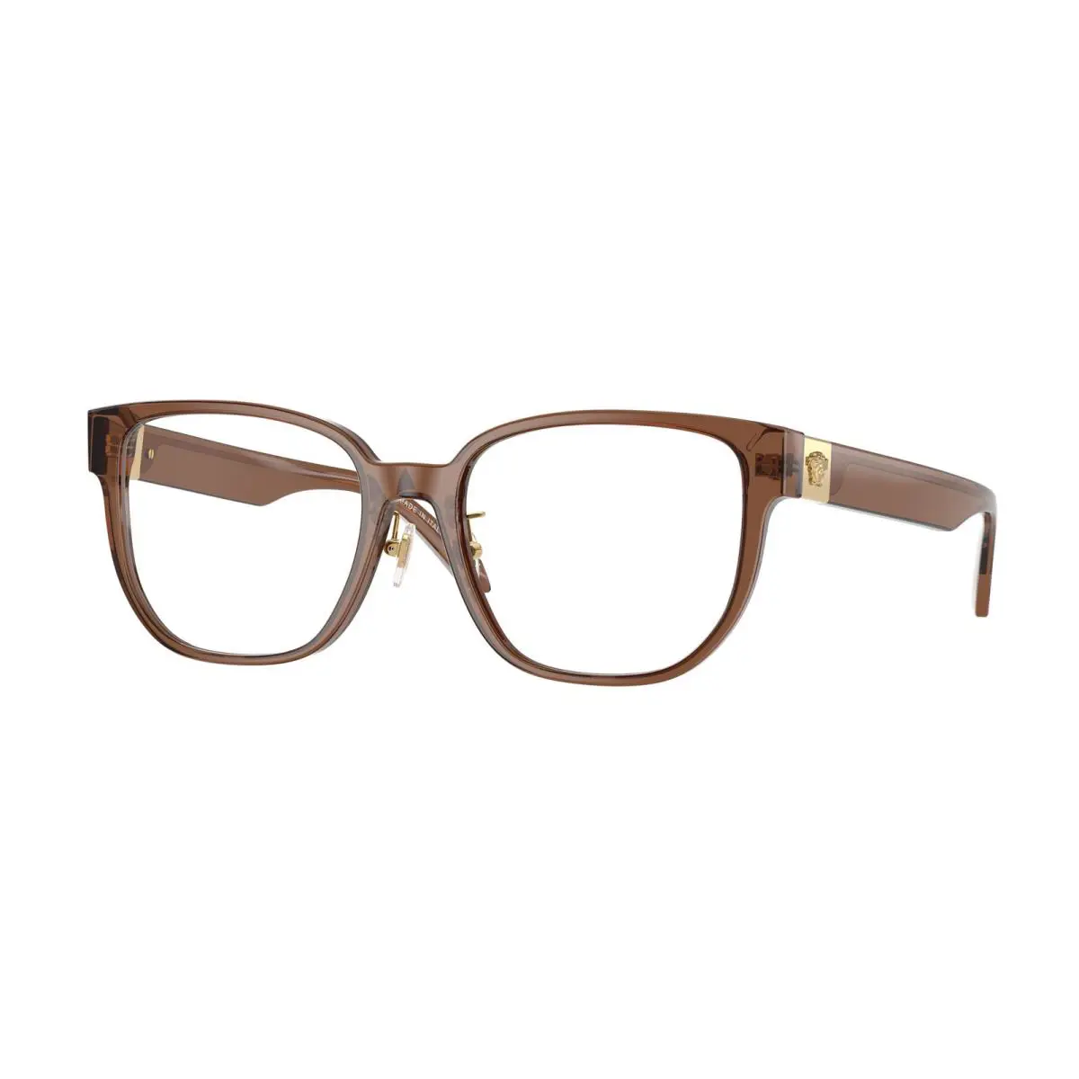Versace VE 3360D Dark Transparent Brown 5028 Eyeglasses