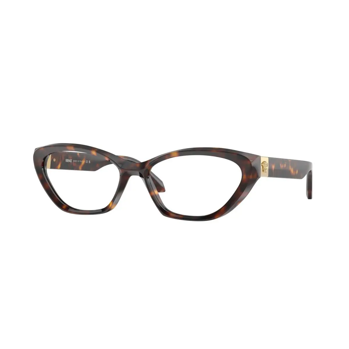 Versace VE 3356 Dark Havana Demo Lens 108 Eyeglasses