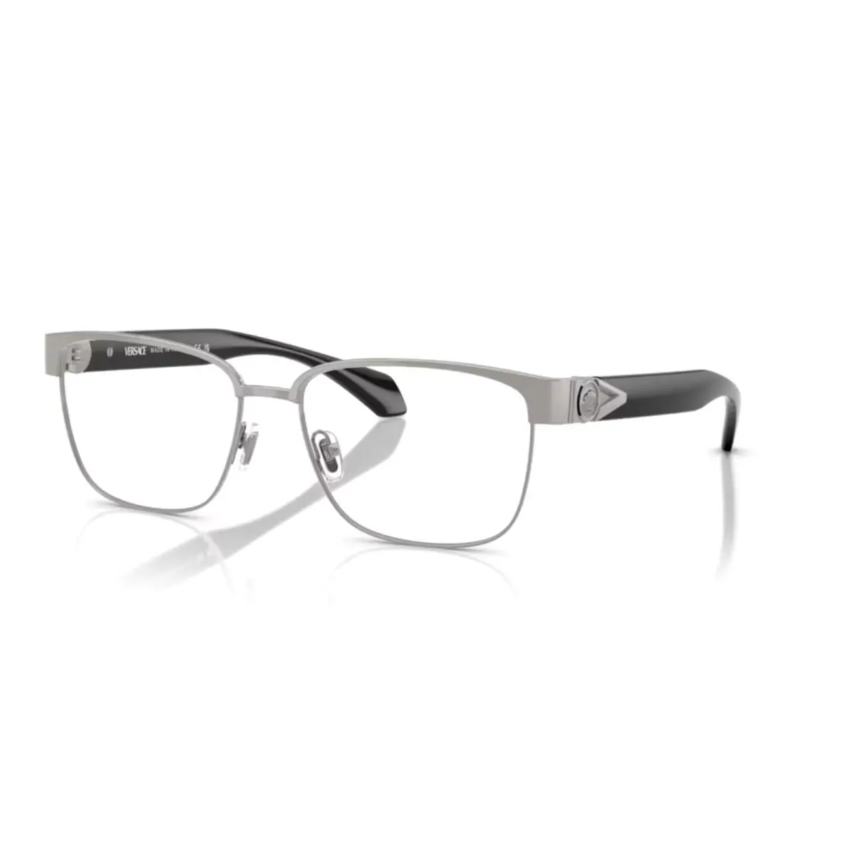 Versace Eyeglasses Mod. 1306 1262 57-16 140 Brushed Gunmetal Black Frames