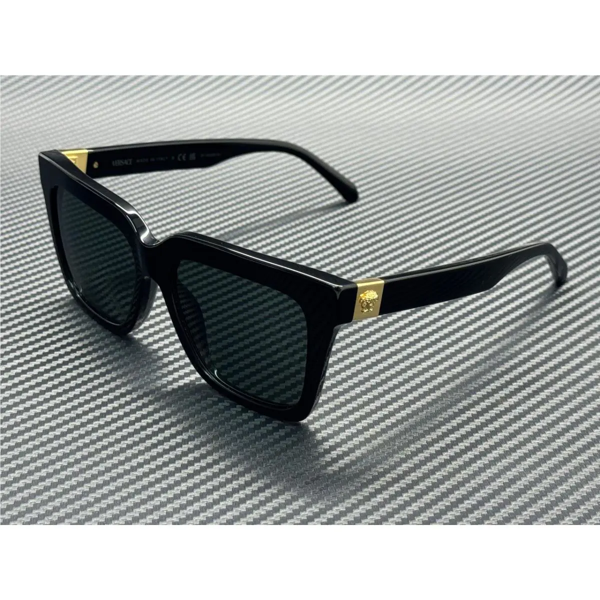 Versace VE4498 GB1 87 Black Dark Grey Women`s 55 mm Sunglasses