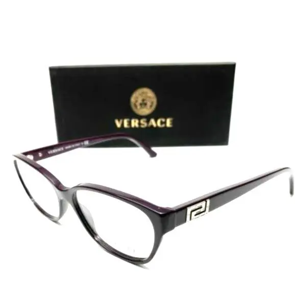Versace Mod. 3189-B 5066 Shiny Purple W/jewel Acents Eyeglasses 54-15