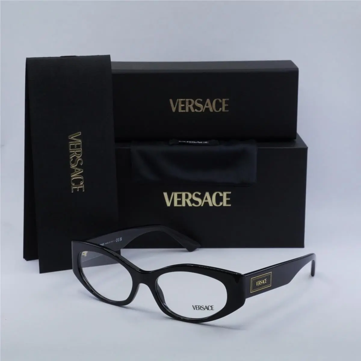 VE3369 GB1 Black 51mm Eyeglasses by Versace
