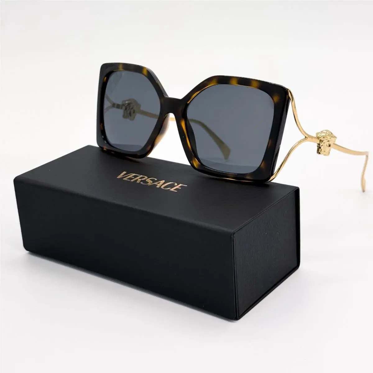 Versace Sunglasses Havana Gold Women Eyewear Versace VE4502U 108/87