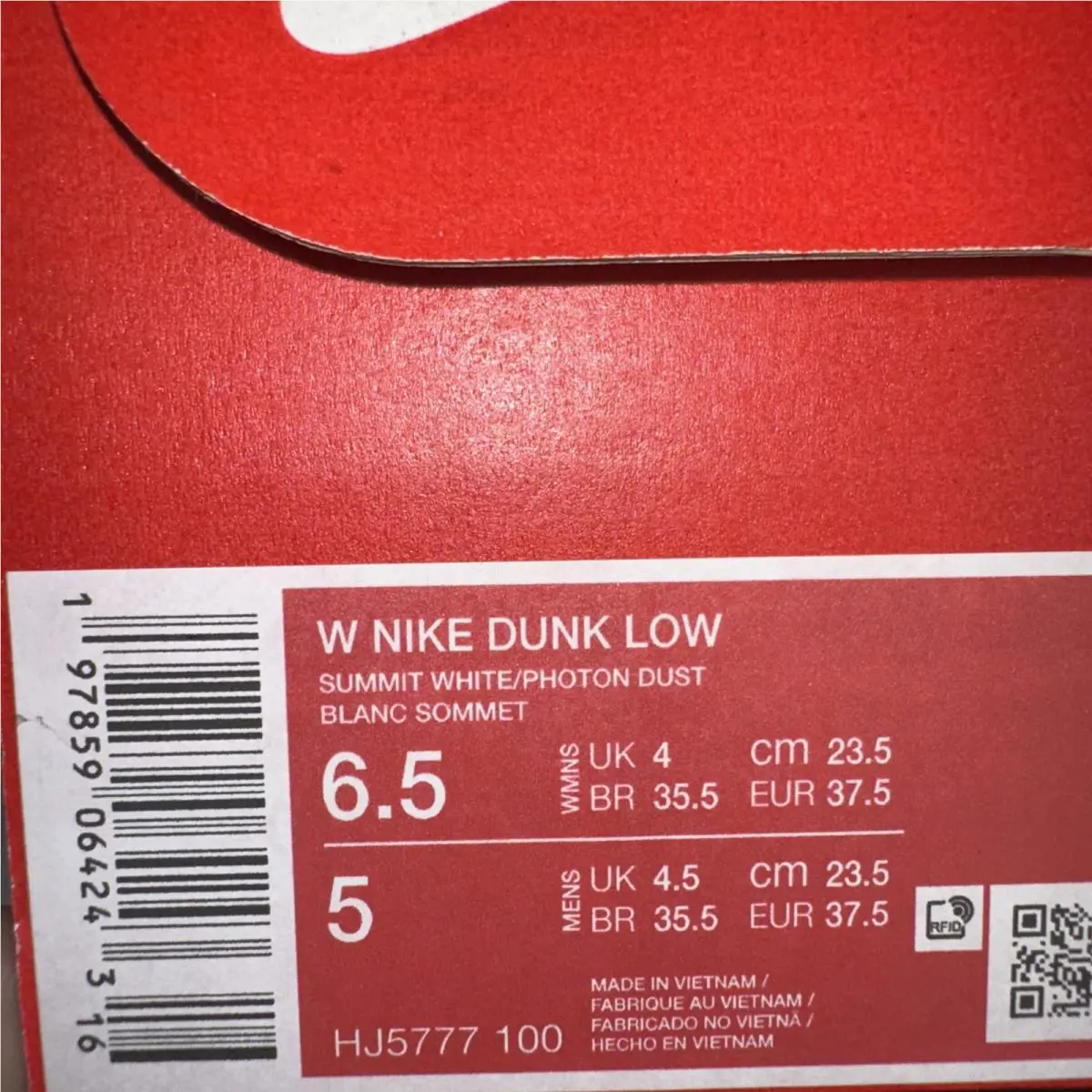Nike shoes - Nike Dunk Low - Dunk Low - HJ5777-100 - White (UPC: 197859076727) 4