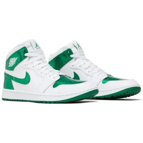 Nike Air Jordan 1 High G Spikeless Retro Golf DQ0660-130 White Pine Green SZ 10
