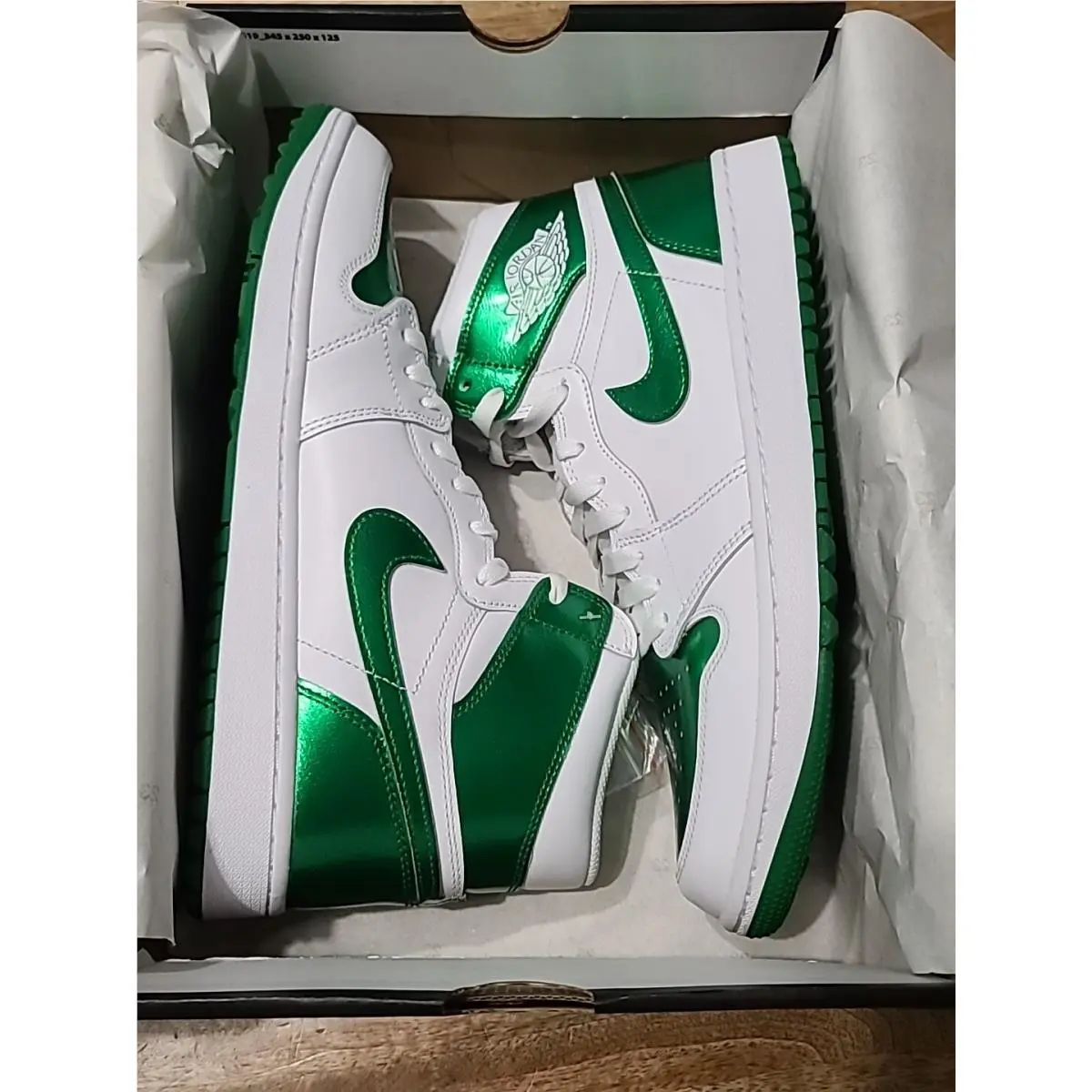 Nike Air Jordan 1 High Golf White Pine Green DQ0660 130 Men`s Size 11.5