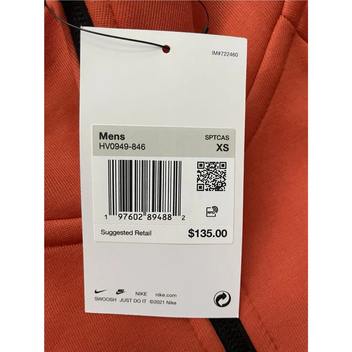 Nike clothing - HV0949011 - HV0949011 - Orange (UPC: 0197602894882) 2