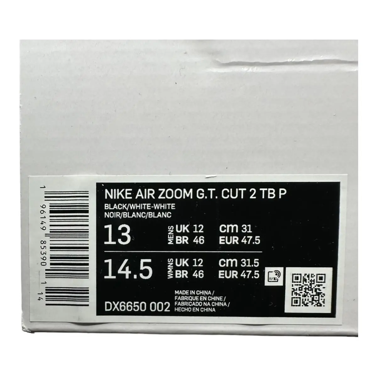 Nike shoes - Nike Air Zoom GT Cut - DX6650-002 - Midnight Black 6
