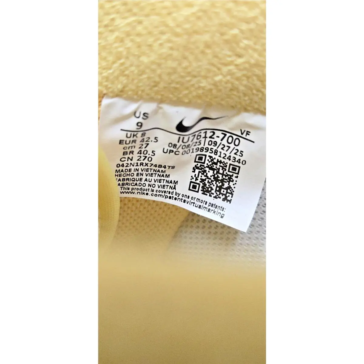 Nike shoes - Nike Air Force 1 - Air Force - IU7612-700 - Yellow 5