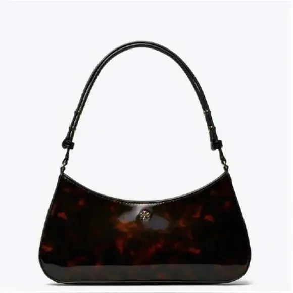 Tory Burch  bag  Tory Emerson - Fashion: White Quilted Calf Leather, Handle/Strap: Black, Hardware: Black 11