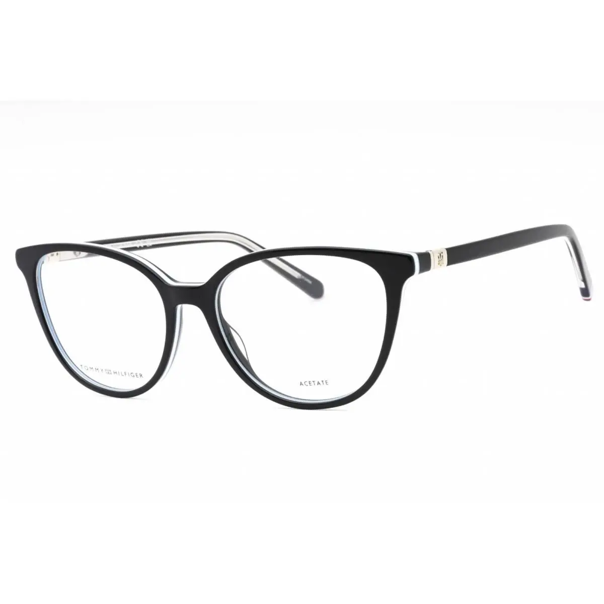Tommy Hilfiger Women`s Eyeglasses Blue Plastic Cat Eye Frame TH 1964 0PJP 00