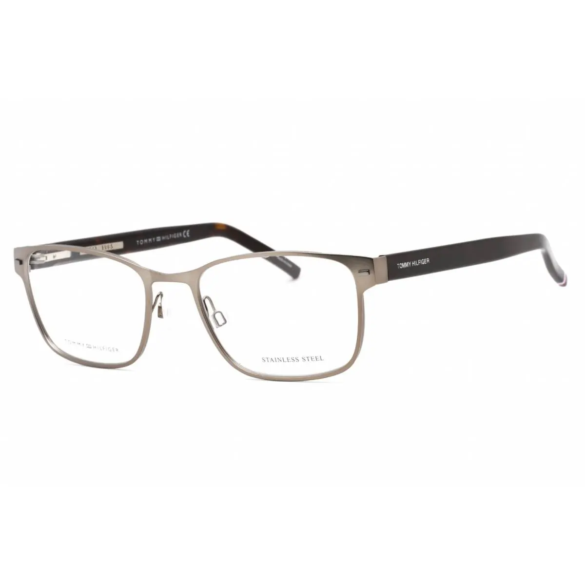 Tommy Hilfiger Men`s Eyeglasses Matte Dark Ruthenium Metal Frame TH 1769 0R80 00