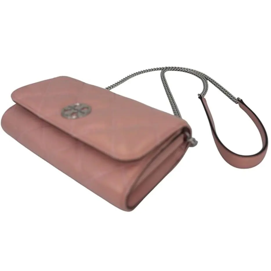 Tory Burch Willa Leather Chain Wallet 156095 Rose Sachet 668