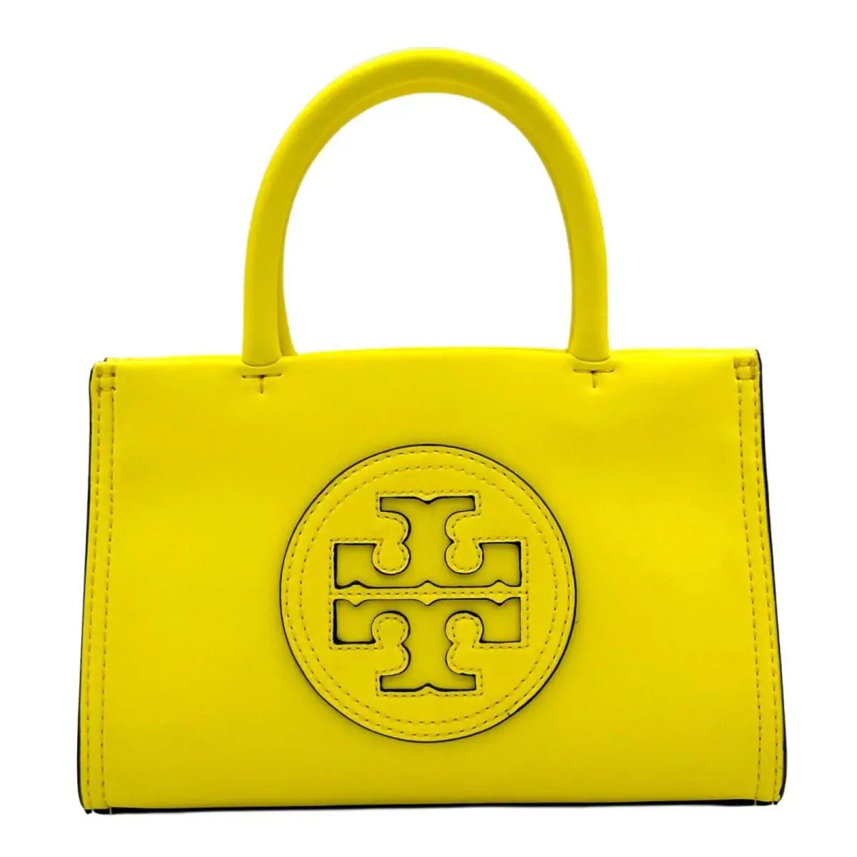 Tory Burch Mini Ella Bio Tote - Yellow - Exterior: Yellow, Handle/Strap: Yellow, Lining: Beige