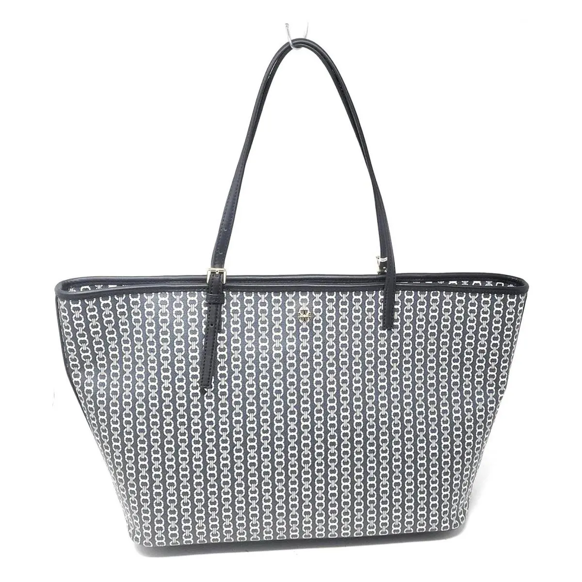 Tory Burch Black Gemini Link Handbag Tote Large
