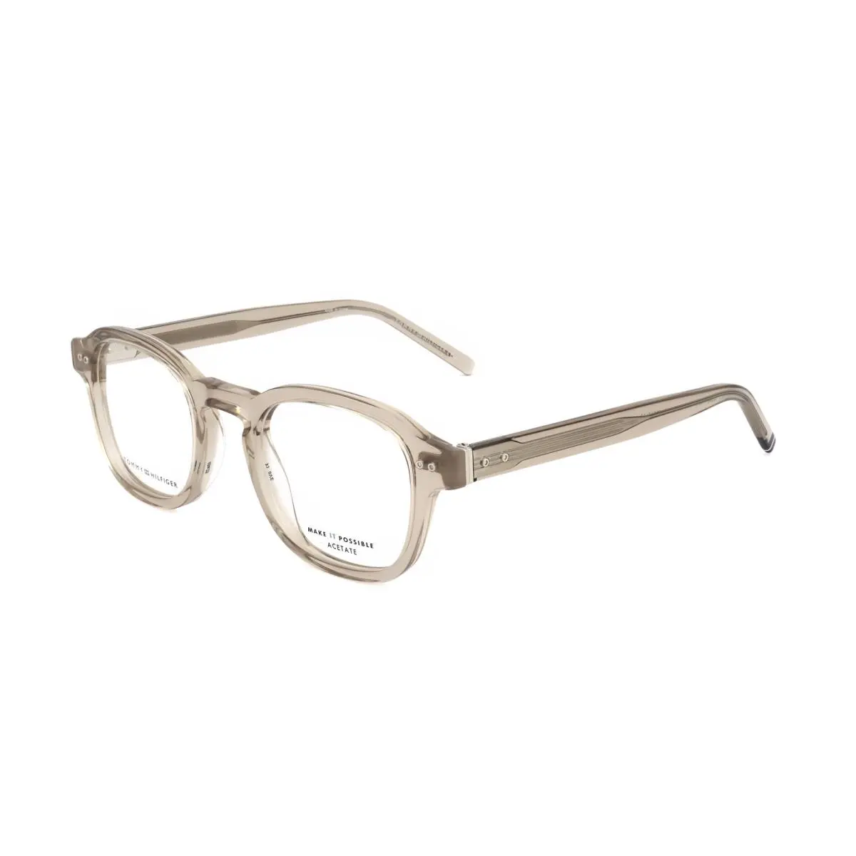 Men`s 48mm Beige Eyeglasses TH2033-10A-48 by Tommy Hilfiger