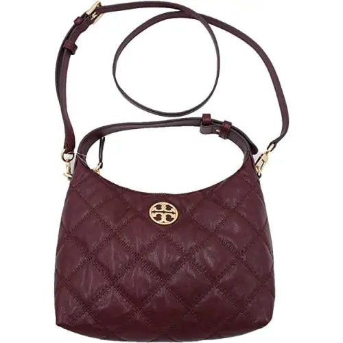 Tory Burch Willa Mini Hobo Handbag Conv. Crossbody Quilted Leather Bag