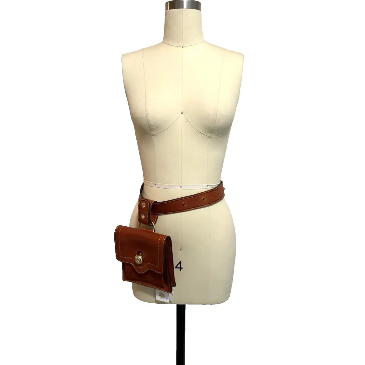 Tory Burch Leather Belt Bag Camello Brown Size OS Adjustable