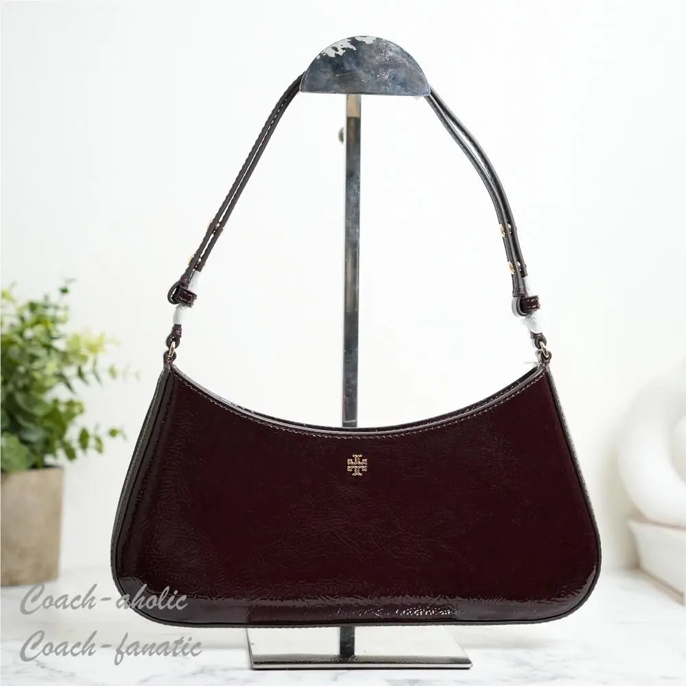 Tory Burch Emerson Crinkle Leather Shoulder Bag 170230 In Agnello