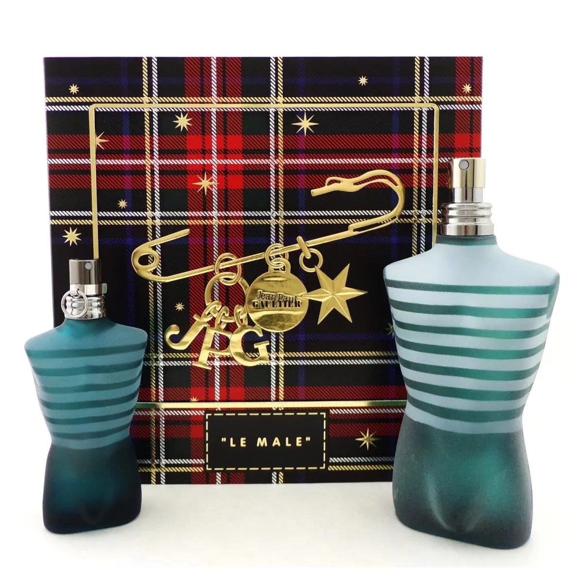 LE Male by Jean Paul Gaultier 2 Pcs Set For Men: 4.2 Oz. 1.4 Oz. Edt Spray