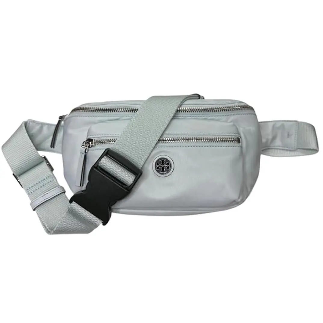 Tory Burch Nylon Belt Bag Fanny Pack Waist Bag Summit Light Blue