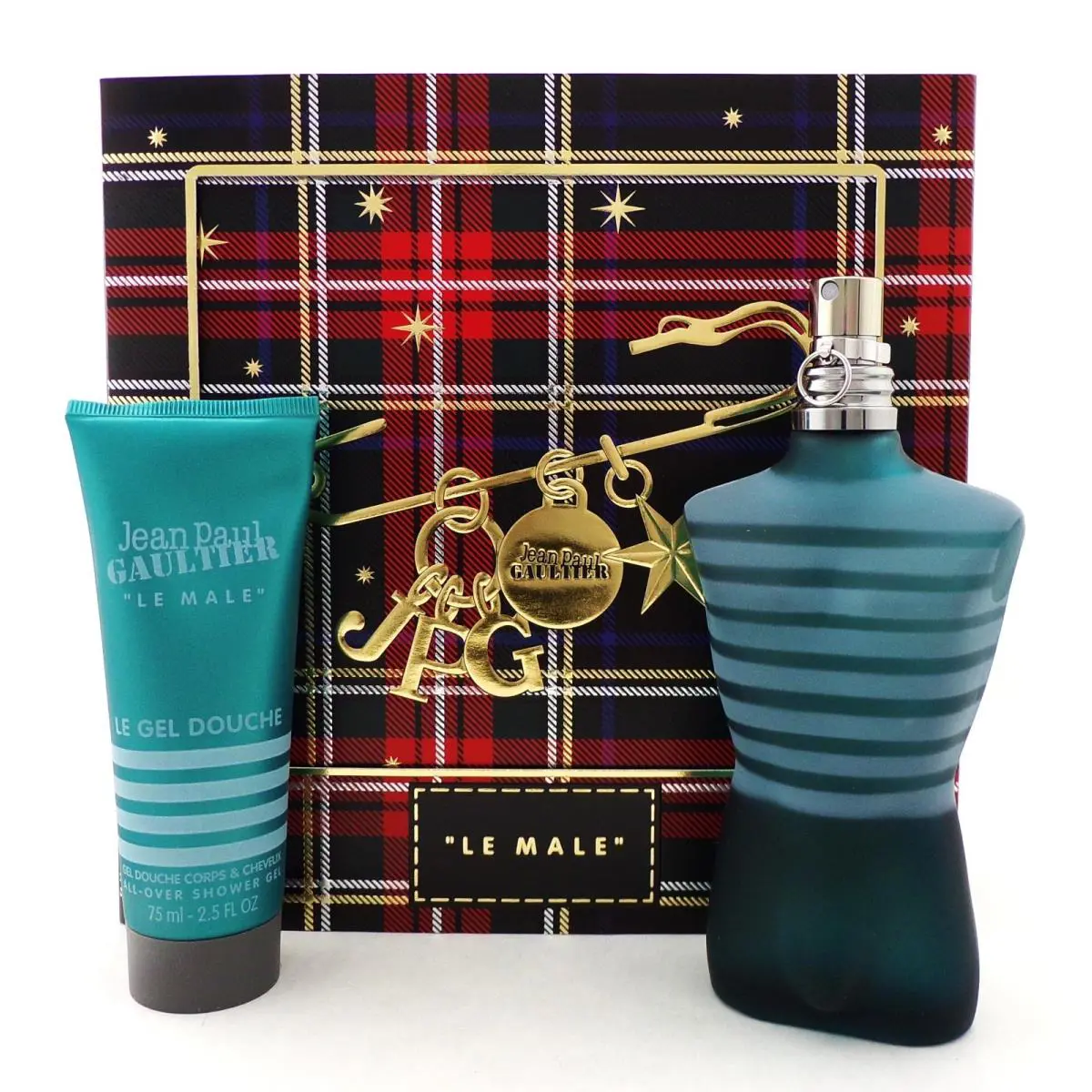 Jean Paul Gaultier LE Male 2 Pcs Set For Men 4.2 Oz. Edt Spray + 2.5 S/gel
