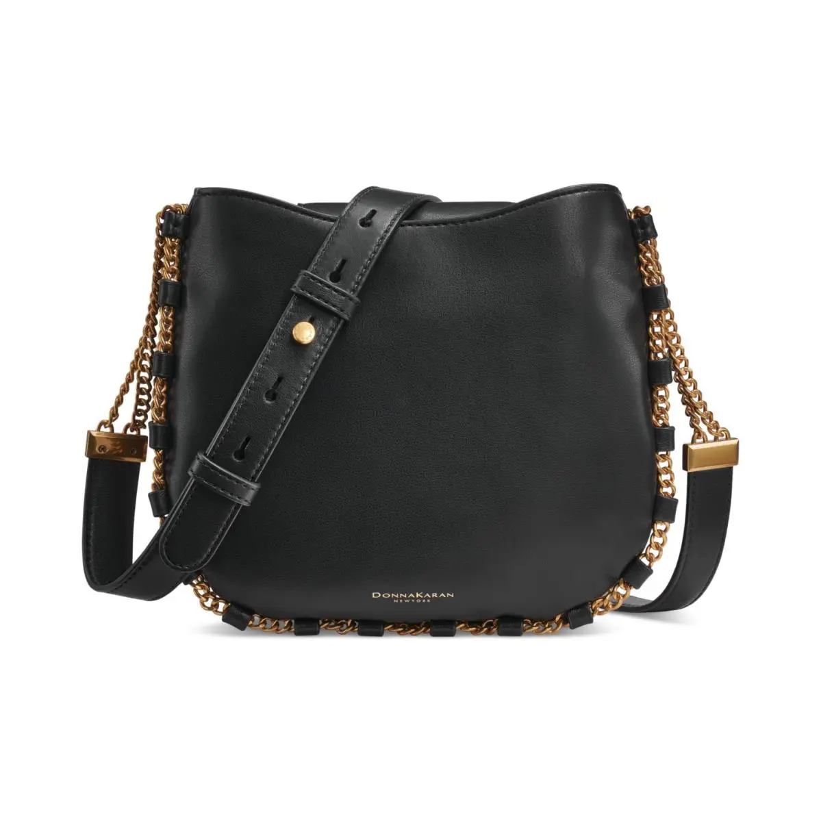 Dkny Donna Karan New York Batiste Donna Karan York Batiste Leather Triple Compartment Crossbody Black