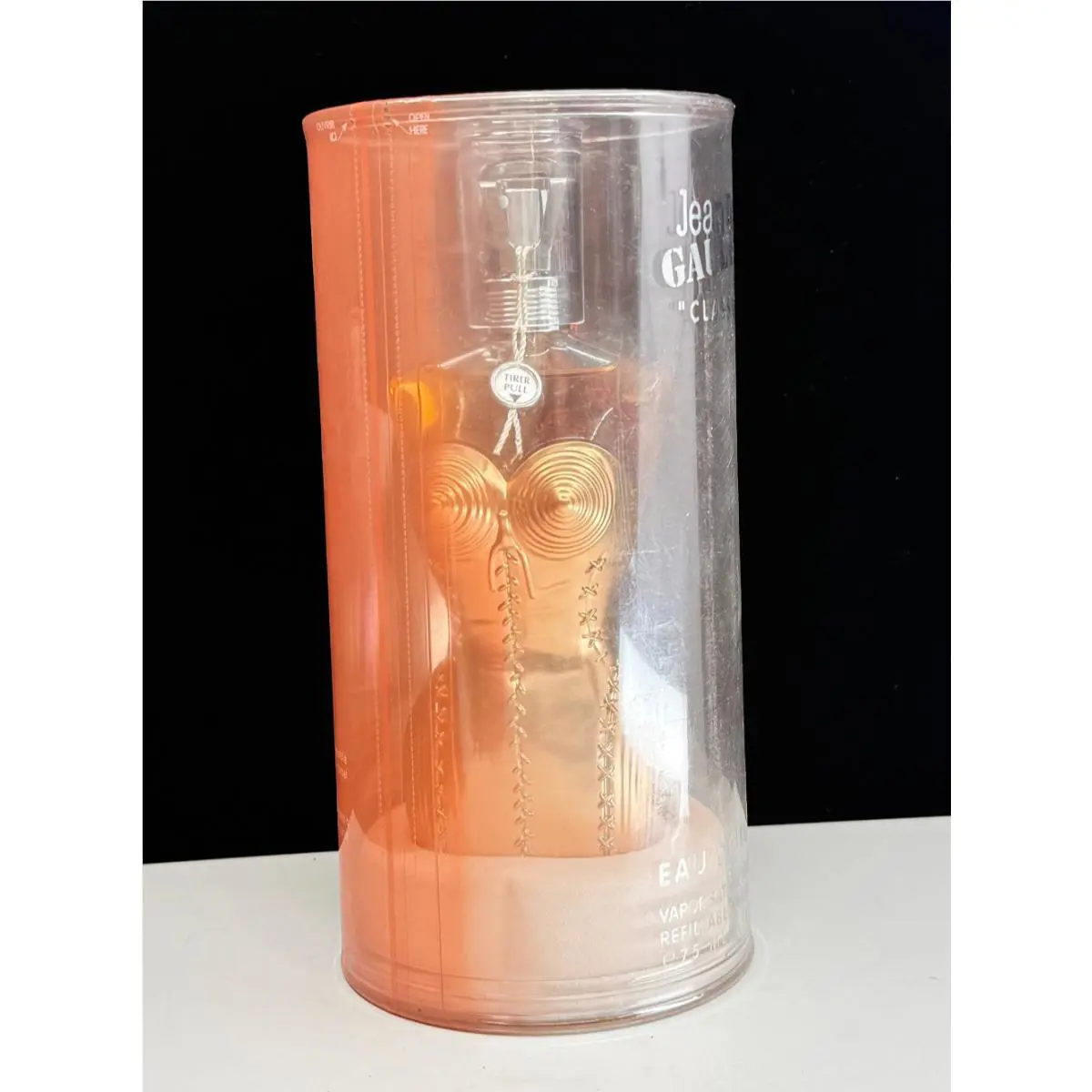 Jean Paul Gaultier Classique Edt Refillable Natural Spray 2.5oz Rare Check Desc