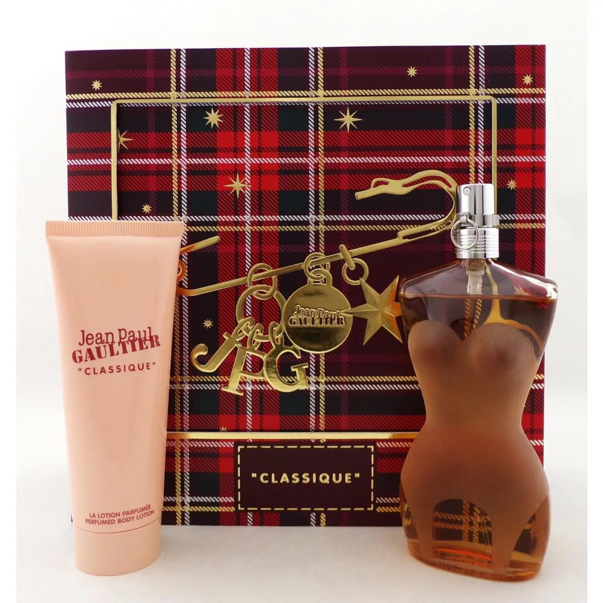 Jean Paul Gaultier Classique 3.4 oz Edt Spray + 2.5 oz B/lotion. Women` Set