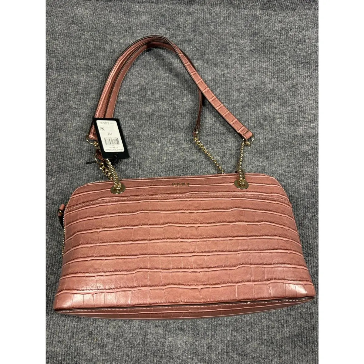 Dkny Bryant Top Zip Shoulder Bag Mauve Pink