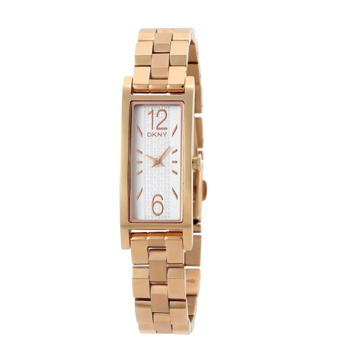 Dkny Soho Pelham Rose Tone Classic Rectangular Womens Watch NY2428