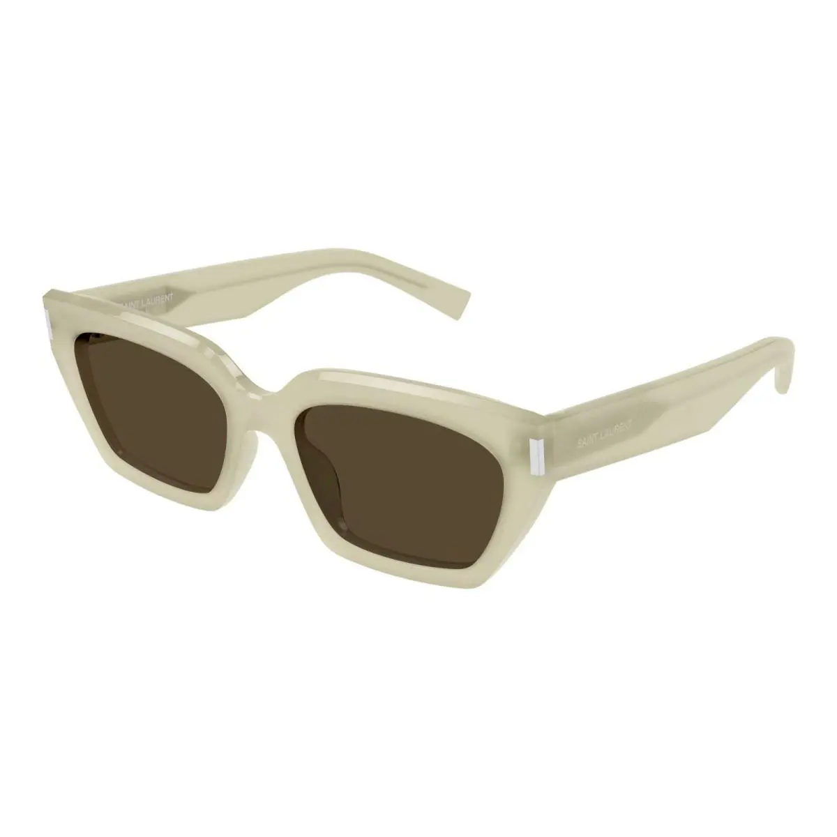 Saint Laurent SL 826 Page Ivory/brown 004 Sunglasses by Balenciaga