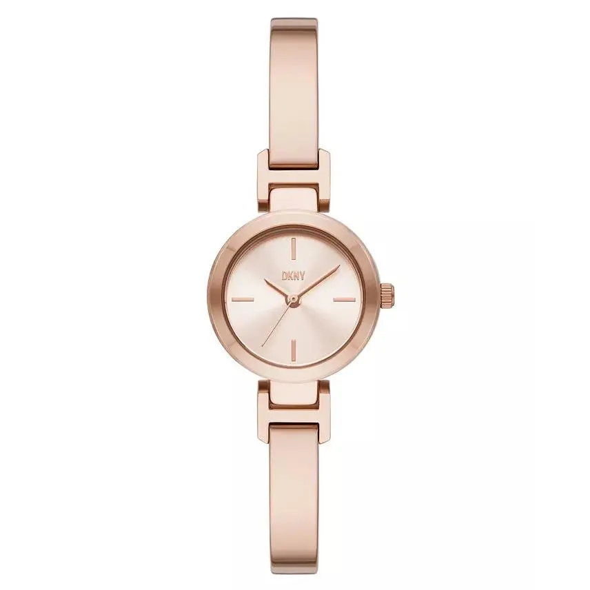 Dkny Women`s Ellington Two-hand Rose Gold-tone Stainless Steel Watch