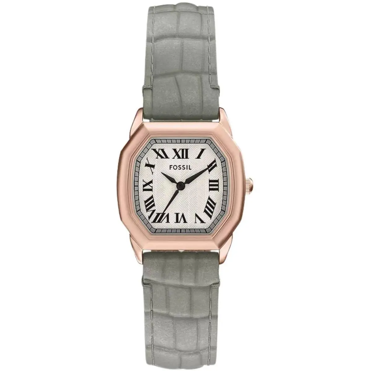 Women`s Watch Harlow Quartz Beige Dial Grey Leather Strap ES5435 by Fossil