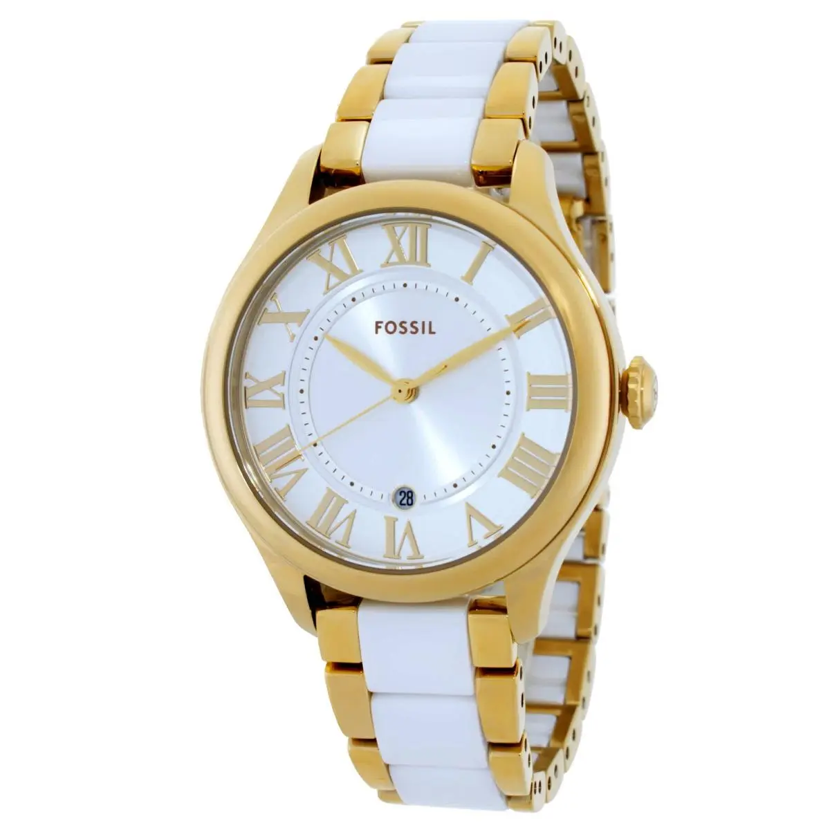 Fossil Gilmore Quartz White Dial Ladies Watch CE1131